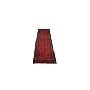 Turkman Runner Mauve with blue trim — White Barn Antiques