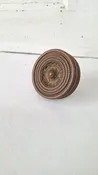 Hopkins Dickinson Drum Style Antique Bronze Doorknob, Entry Size
