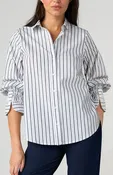 Adjustable Button Front Woven Top