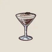 Chocolate Espresso Martini Iron-On Patch