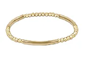 ENewton Bliss Bar Pattern 3mm Gold Bracelet