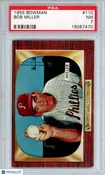 1955 Bowman Bob Miller #110 PSA 7 Philadelphia Phillies