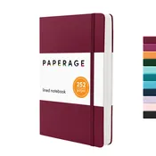 Casebound Lined Journal: 252 Pages - Burgundy