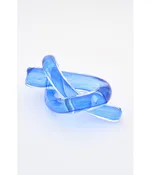 Batela USA Inc Sailor'S Knot Handblown Glass Blue 6.3x3.7x2.75