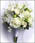 ALL WHITE FLORAL HAND-TIED