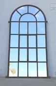 21 Pane Arched Style Mirror