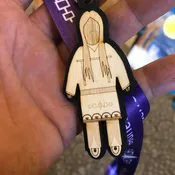 Engraved Corn Husk Doll Key Chain - Male — Tuscarora WoodWorks