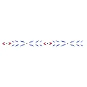 1 Inch Colonial Wall Stencil Border