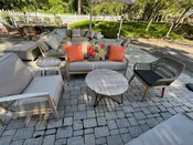 CO9 Design Sample Set (30% OFF) -  Monica Loveseat & Club Chair with Brewer Coffee and Side Table