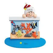 Personalized Child with Aquarium Ornament
