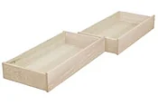 All Natural Maple Under Bed Storage Drawers