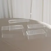 Clear Acrylic Risers — Mustard Seed Gardens