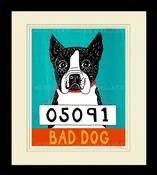 Bad Dog-Boston Terrier - Giclee Print