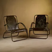ART DECO MODERN LOUNGE CHAIRS — INNER GARDENS