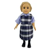 18" Doll Uniform - Plaid 64 Jumper with Shirt
