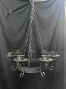 Antique Hand Forged Iron 7 Candlelight Chandelier GS011020