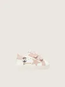 Baby School aus Nappa mit rosa Raulederstern und Maskottchen-Print