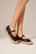 Buckle Strap Espadrille Flats