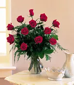 Classic One Dozen Red Roses