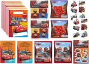 Cars Birthday Party Supplies Party Favor Bundle Pack Includes Loot Bags, Activity Books, Erasers, Tattoos, Stickers, Wrist Bands, Mini Yo Yos
