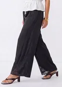 Alessa Lace Detail Wide Leg Pants