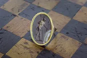 Antique Agate Cameo Ring