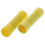 12-10 AWG Yellow Vinyl Flared Insulated Butt Connectors, 50/PKG