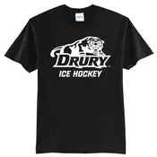 *2025* Drury Hockey PANTHER WORDMARK Basic Unisex Tee - Jet Black