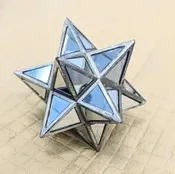 3D star sculpture with mirror