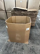 Used resin bulk gaylord bins (48" x 40" x 40") - 3-wall, 5-ply laminated - Saratoga Springs NY