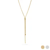 18K Gold PVD Stainless Steel Bolo Necklace