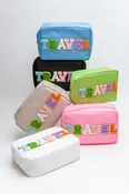 CLASSIC LARGE TRAVEL MAKEUP POUCH, 3 COLORS