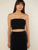 NLT Double Layer Bandeau Top | Black