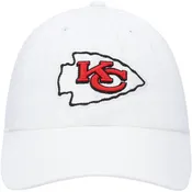 '47 Brand Kansas City Chiefs Logo Clean Up Hat White