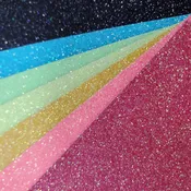 Glitter Heat Transfer Vinyl, Rainbow Glitters