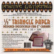 .5 " finished Triangle Paper for 5" charms by Primitive Gatherings