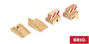 2 Wooden Stop Tracks and 2 Ramp Tracks Pack