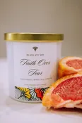 Black Joy Candle "Faith Over Fear" Grapefruit — Trunc | Artisan Made-Eco-Friendly-Sustainable-Social Good