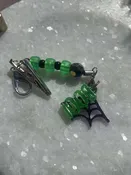 “BOO” green and purple