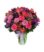 Pink and Purple Blooms Bouquet - Lilac Flower Shop