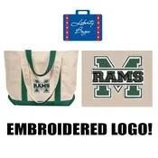 Martinson Elementary School Marshfield Liberty Bags Windward Large Cotton Canvas Classic Boat Tote #8871 — Rockland Athletic Supplies