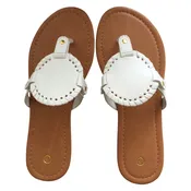 EasyStitch 2.5″ Medallion Sandals-WHITE