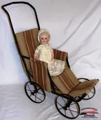 1920-30"s Metal Doll Stroller