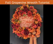 How to Make a Fall Wreath Video Tutorial