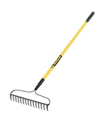 15 Tine Forged Bow Rake with Fiberglass Handle
