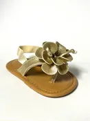 Baby Deer champagne thong sandal