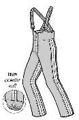 105 – Men's High Waisted Warm-up Pattern