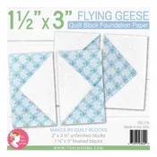 1.5in x 3in Flying Geese Quilt Block Foundation Paper # ISE-775