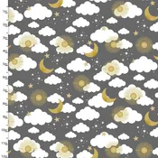 3W Stay Wild Moon Child Flannel-Goodnight Dreams-Gray