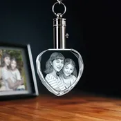 2D Memory Crystal™ - Keychain - Heart